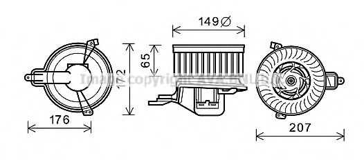 Imagine Electromotor, ventilatie interioara PRASCO CN8511