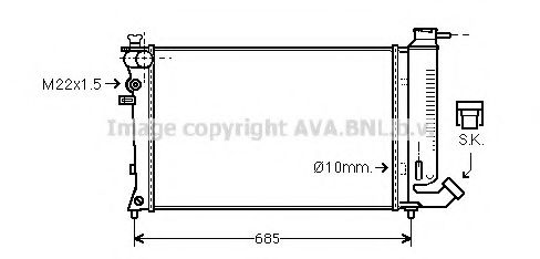 Imagine Radiator, racire motor PRASCO CNA2108