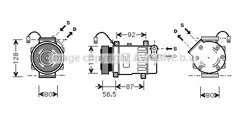 Imagine Compresor, climatizare PRASCO CNK207