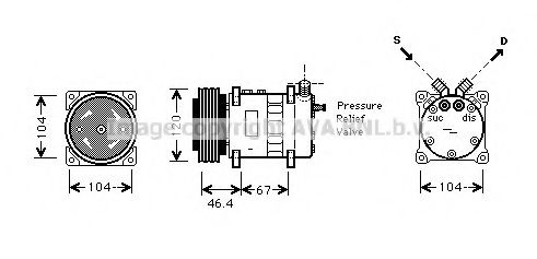 Imagine Compresor, climatizare PRASCO CNK210