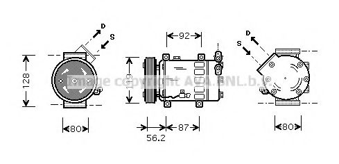 Imagine Compresor, climatizare PRASCO CNK214