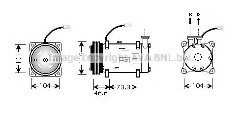 Imagine Compresor, climatizare PRASCO CNK215