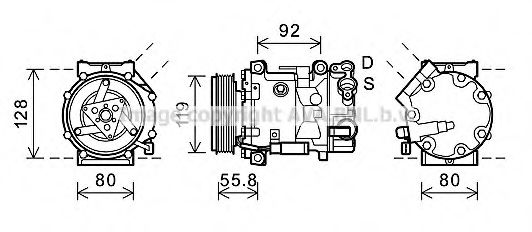 Imagine Compresor, climatizare PRASCO CNK282