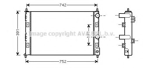 Imagine Radiator, racire motor PRASCO CR2076