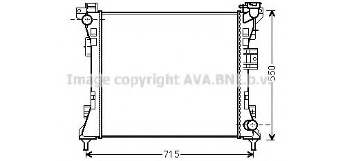 Imagine Radiator, racire motor PRASCO CR2104