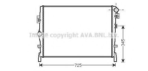 Imagine Radiator, racire motor PRASCO CR2105