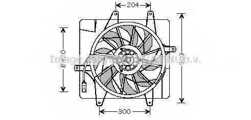 Imagine Ventilator, radiator PRASCO CR7505