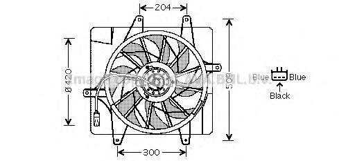 Imagine Ventilator, radiator PRASCO CR7507