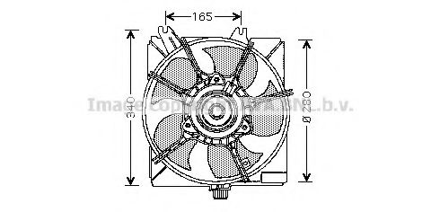 Imagine Ventilator, radiator PRASCO CR7508