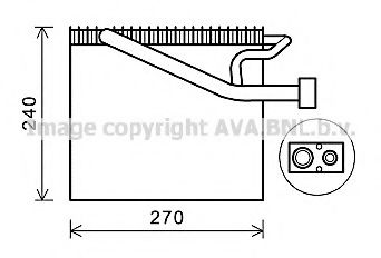 Imagine evaporator,aer conditionat PRASCO CRV125