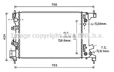 Imagine Radiator, racire motor PRASCO CT2043