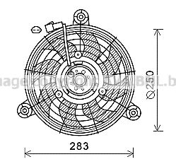 Imagine Ventilator, radiator PRASCO CT7503