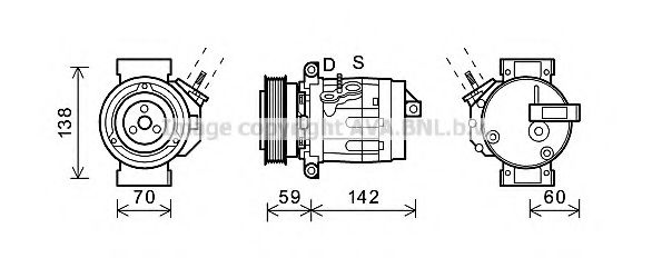 Imagine Compresor, climatizare PRASCO CTK035