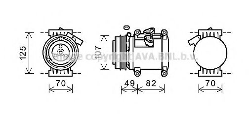 Imagine Compresor, climatizare PRASCO CTK039