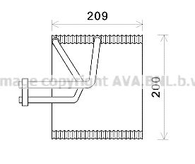 Evaporator,aer conditionat PRASCO CTV045