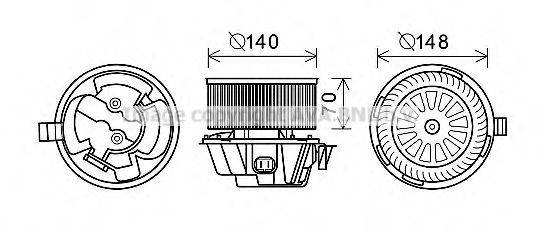 Imagine Electromotor, ventilatie interioara PRASCO DA8012