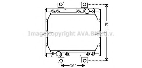 Imagine Radiator, racire motor PRASCO DF2044