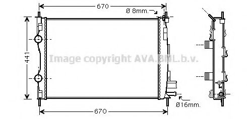 Imagine Radiator, racire motor PRASCO DN2287