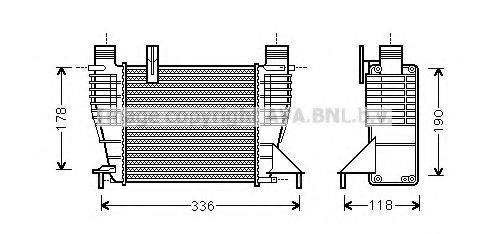 Imagine Intercooler, compresor PRASCO DN4340