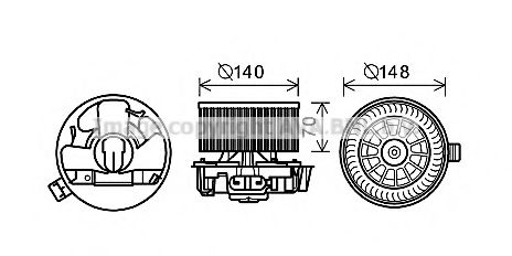 Imagine Electromotor, ventilatie interioara PRASCO DN8383