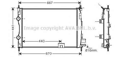 Imagine Radiator, racire motor PRASCO DNA2287