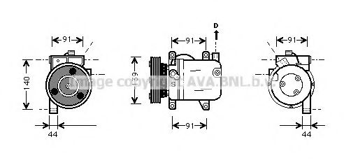 Imagine Compresor, climatizare PRASCO DNK001