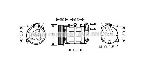 Imagine Compresor, climatizare PRASCO DNK315