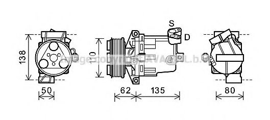 Imagine Compresor, climatizare PRASCO DNK343