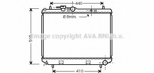 Imagine Radiator, racire motor PRASCO DU2043