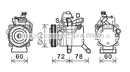 Imagine Compresor, climatizare PRASCO DUK074