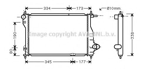 Imagine Radiator, racire motor PRASCO DW2075