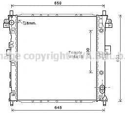 Imagine Radiator, racire motor PRASCO DW2105