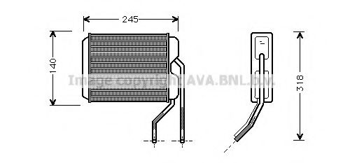 Imagine Schimbator caldura, incalzire habitaclu PRASCO DW6026