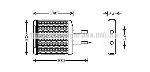 Imagine Schimbator caldura, incalzire habitaclu PRASCO DW6059