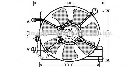 Imagine Ventilator, radiator PRASCO DW7502