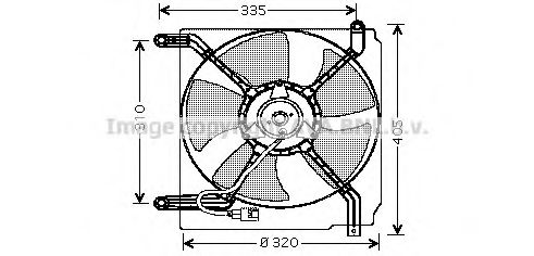 Imagine Ventilator, radiator PRASCO DW7504