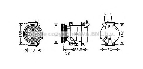 Imagine Compresor, climatizare PRASCO DWK080