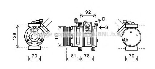 Imagine Compresor, climatizare PRASCO DWK100