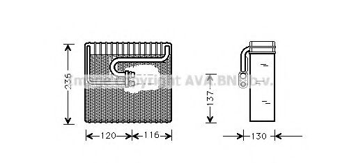 Imagine evaporator,aer conditionat PRASCO DWV035