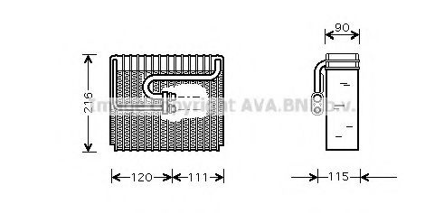 Imagine evaporator,aer conditionat PRASCO DWV048