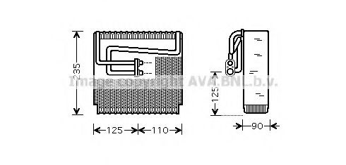 Imagine evaporator,aer conditionat PRASCO DWV064