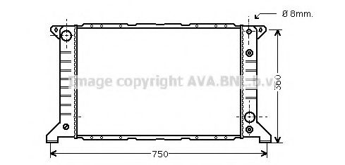 Imagine Radiator, racire motor PRASCO FD2166