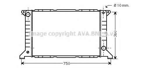 Imagine Radiator, racire motor PRASCO FD2169