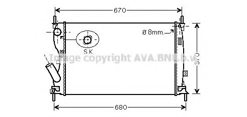 Imagine Radiator, racire motor PRASCO FD2408