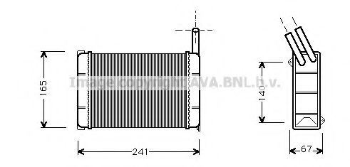 Imagine Schimbator caldura, incalzire habitaclu PRASCO FD6000