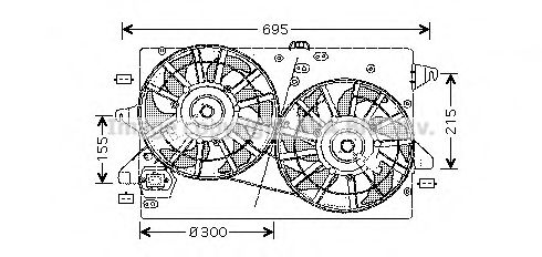 Imagine Ventilator, radiator PRASCO FD7503