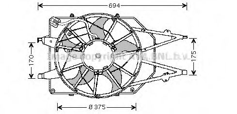 Imagine Ventilator, radiator PRASCO FD7508