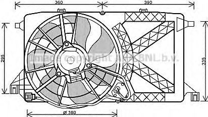 Imagine Ventilator, radiator PRASCO FD7548