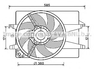 Imagine Ventilator, radiator PRASCO FD7551