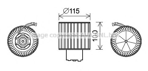 Imagine Electromotor, ventilatie interioara PRASCO FD8500